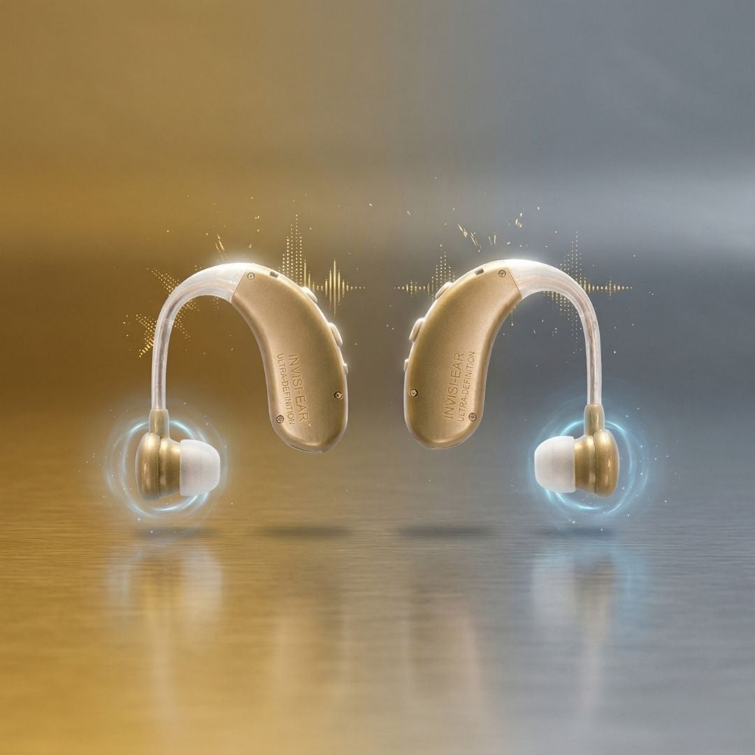 Invisi Ear - Amplificador de sonido Digital recargable (Set x 2)